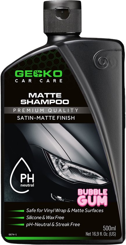 Gecko Matte Shampoo - Siliconen vrij - 500ml
