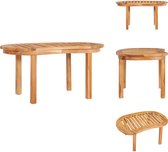 vidaXL Salontafel - Tables basses - Table Café - Tables Café - Table basse 90x50x45 cm Bois de teck massif