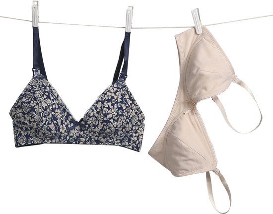 Vertbaudet Lot 2 soutiens-gorge d'allaitement sans armatures en coton bio*