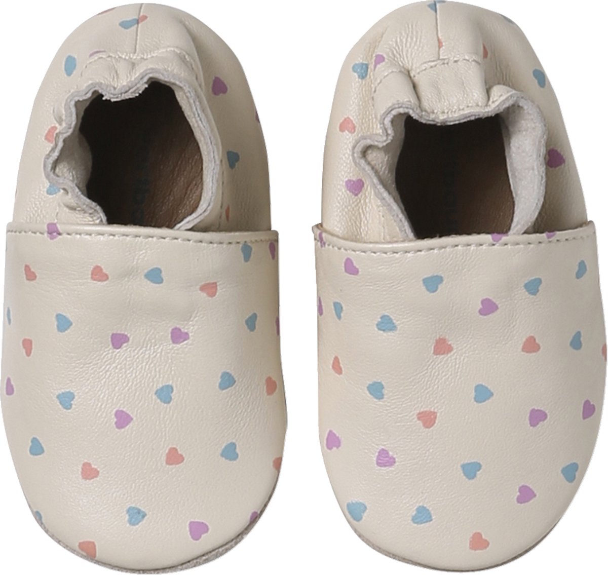 Vertbaudet Elastische leren babyschoentjes in soepel leer