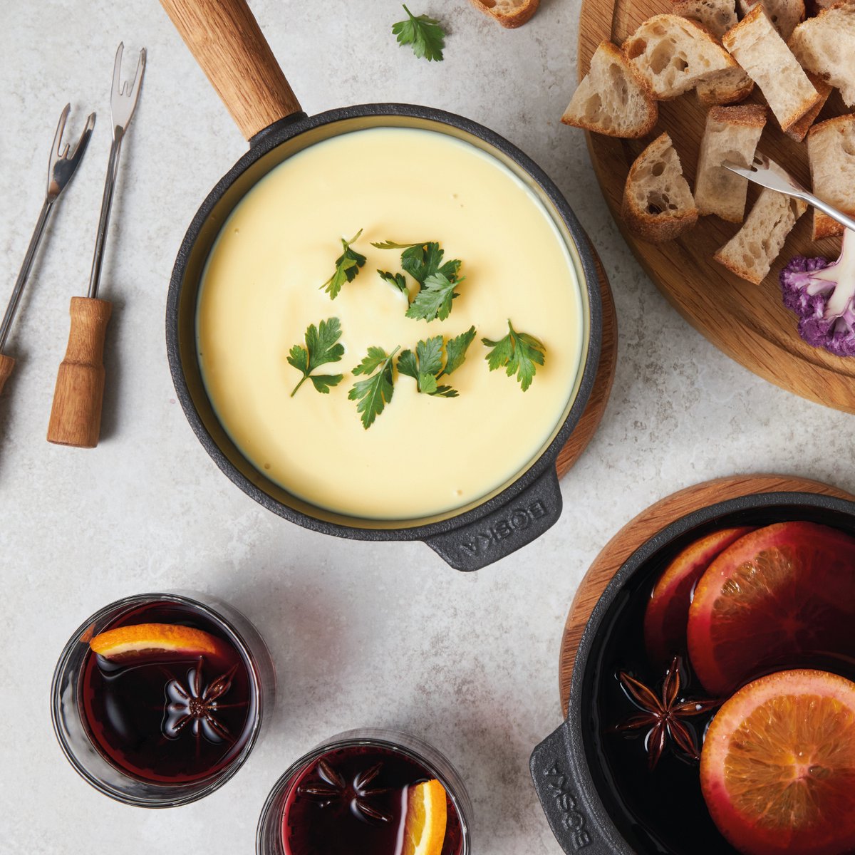 Boska Fondueset Pro S - Kaasfondue - Fonduepannen - Fonduepan voor 350 gram Kaas - 700 ml – foto 6