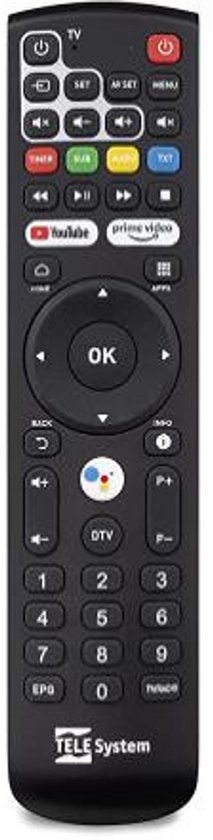 TELE System 58035013 afstandsbediening Bluetooth Tv-tuner Drukknopen | bol