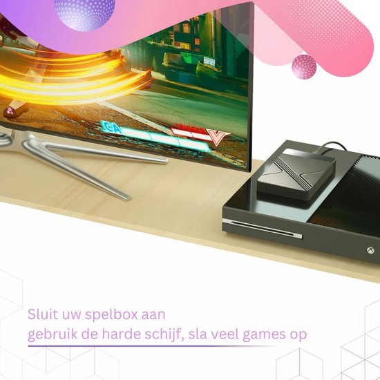 DailySupplies® Harde Schijf Extern - Draagbare - 1TB Opslag - Zwart van Merkloos — afbeelding 3
