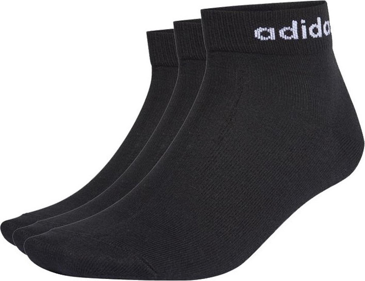 adidas NC enkelsneaker kwartsokken unisex korte sokken enkellengte 3 paar Zwart