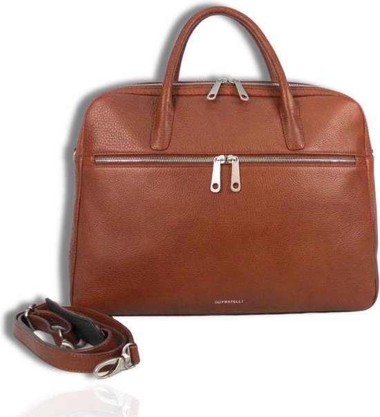 STILORD 'Syd' Business Tas Leer Heren Dames Laptoptas 14 Inch Echt