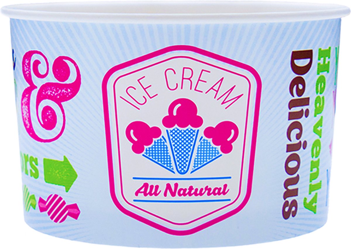 IJsbeker blauw 245ml/8oz - 600 st/ds