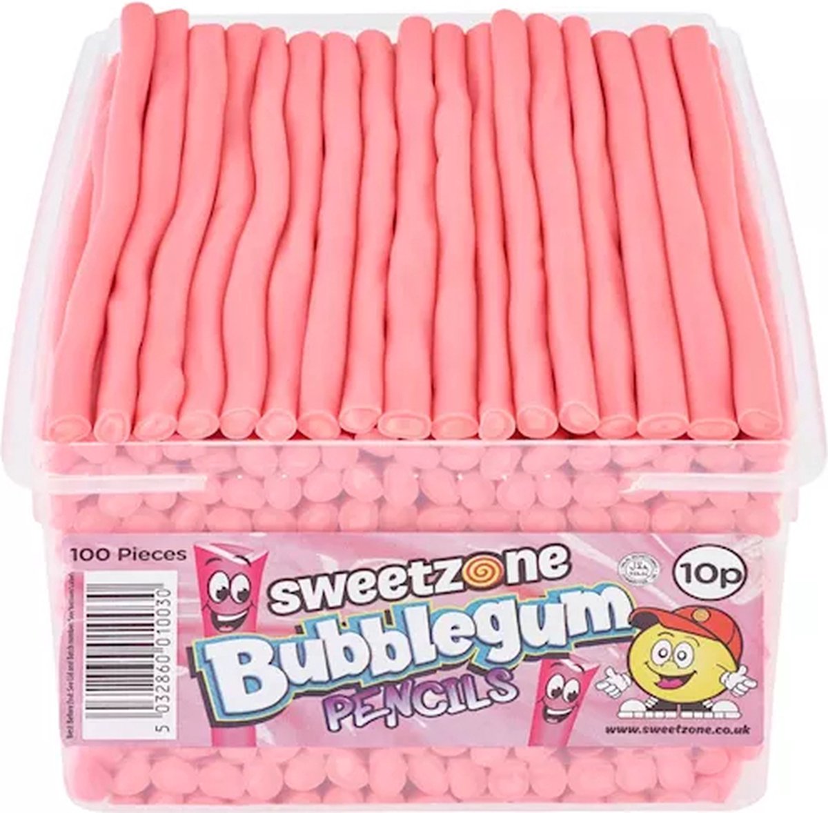 Bubblegum pencils 100 stuks