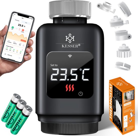 KESSER Slimme Radiatorknop met LCD