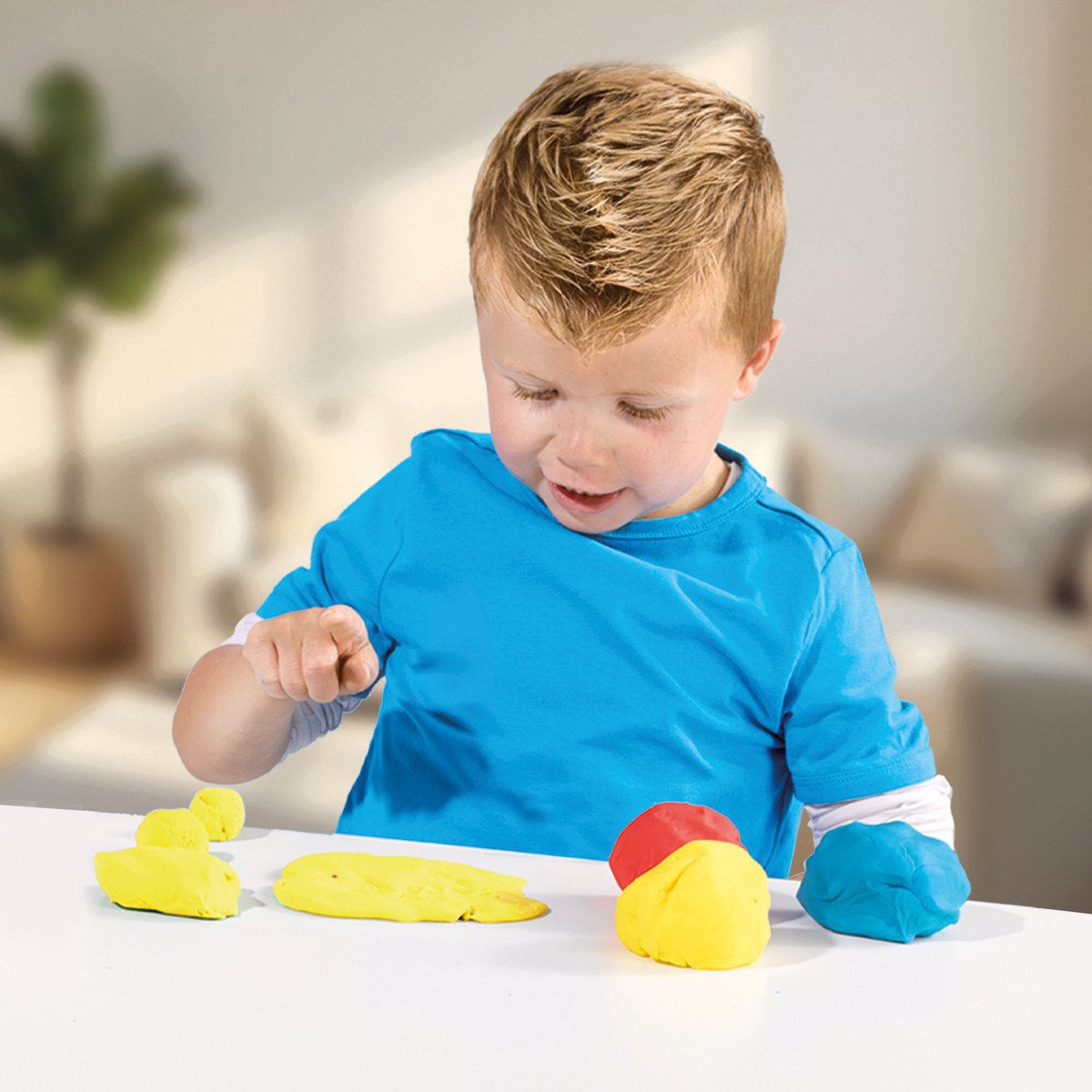 SES Creative - Dino Klei - Mega Set met Kleivormen (7x90g) - Vegan en Glutenvrij - Herbruikbaar - Uitwasbaar - Vanaf 2 jaar — afbeelding 5