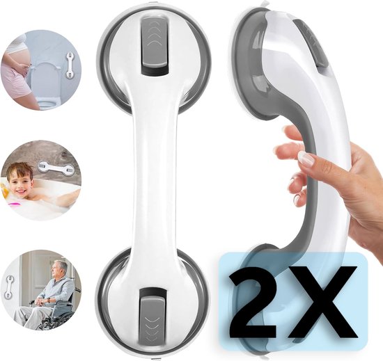 Foto: Veiligheid handgreep met zelfklevende zuignap grip zuignap badkamer accessoires opstapje