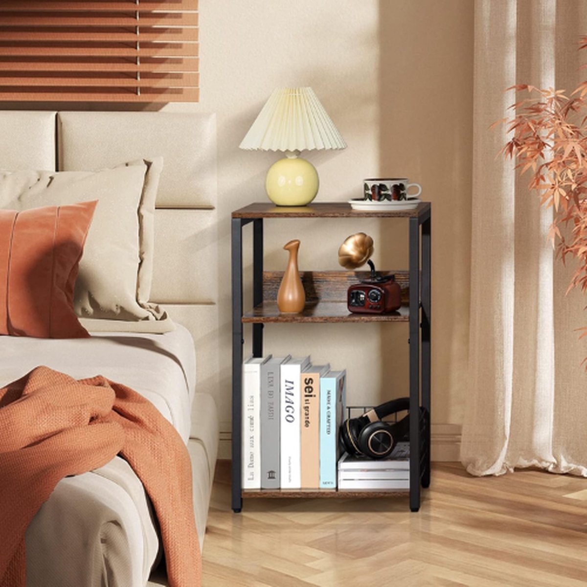 LELELINKY Platenspelerstandaard, vinyl platenopbergtafel
