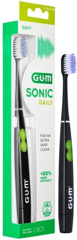 GUM Sonic Elektrische Tandenborstel - Zwart