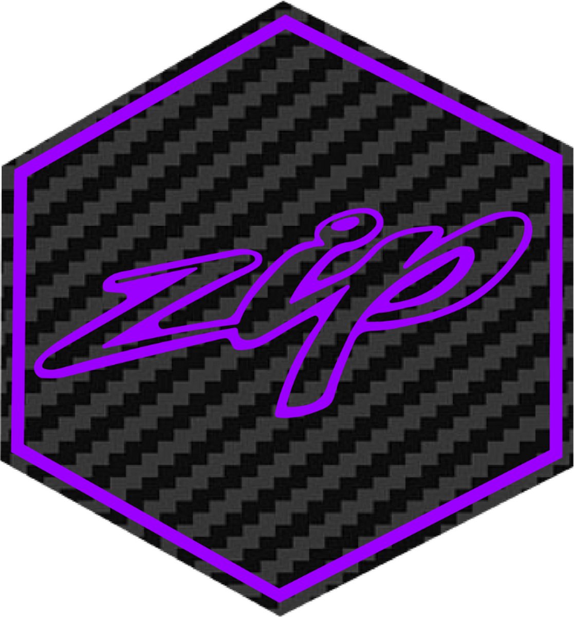 3D Voorkaplogo Piaggio Zip - Carbon/Paars