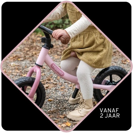 Hippiez Metal Balance Bike Worker Old Pink vanaf 2 jaar - roze Hippiez Metal Balance Bike Worker Old Pink vanaf 2 jaar - roze