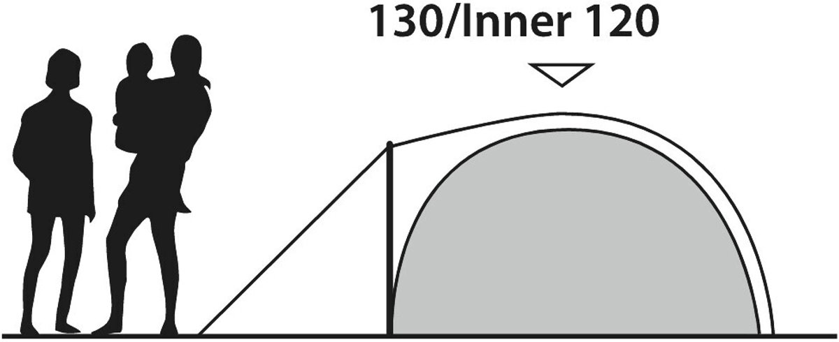 Outwell Cloud 3 Tent Koepeltent 3 Persoons Groen