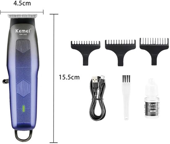 Kemei haartrimmer Professionele Km-262 USB-Elektrische tondeuse | bol