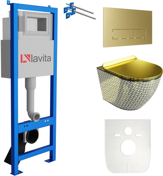 Bâti-support Lavita LAV 101 à 40 Cm + WC Sofi Slim Kresz Sans Bord Plaque De Commande Lav 200 4 5 Oree Kit Complet Wc 92008639