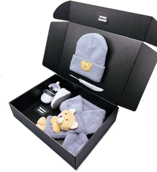 Kraamcadeau, kraamcadeau jongen, babymuts, babysjaal en babyschoentjes - Kraamcadeau rechtstreeks versturen van Onbekend — afbeelding 2
