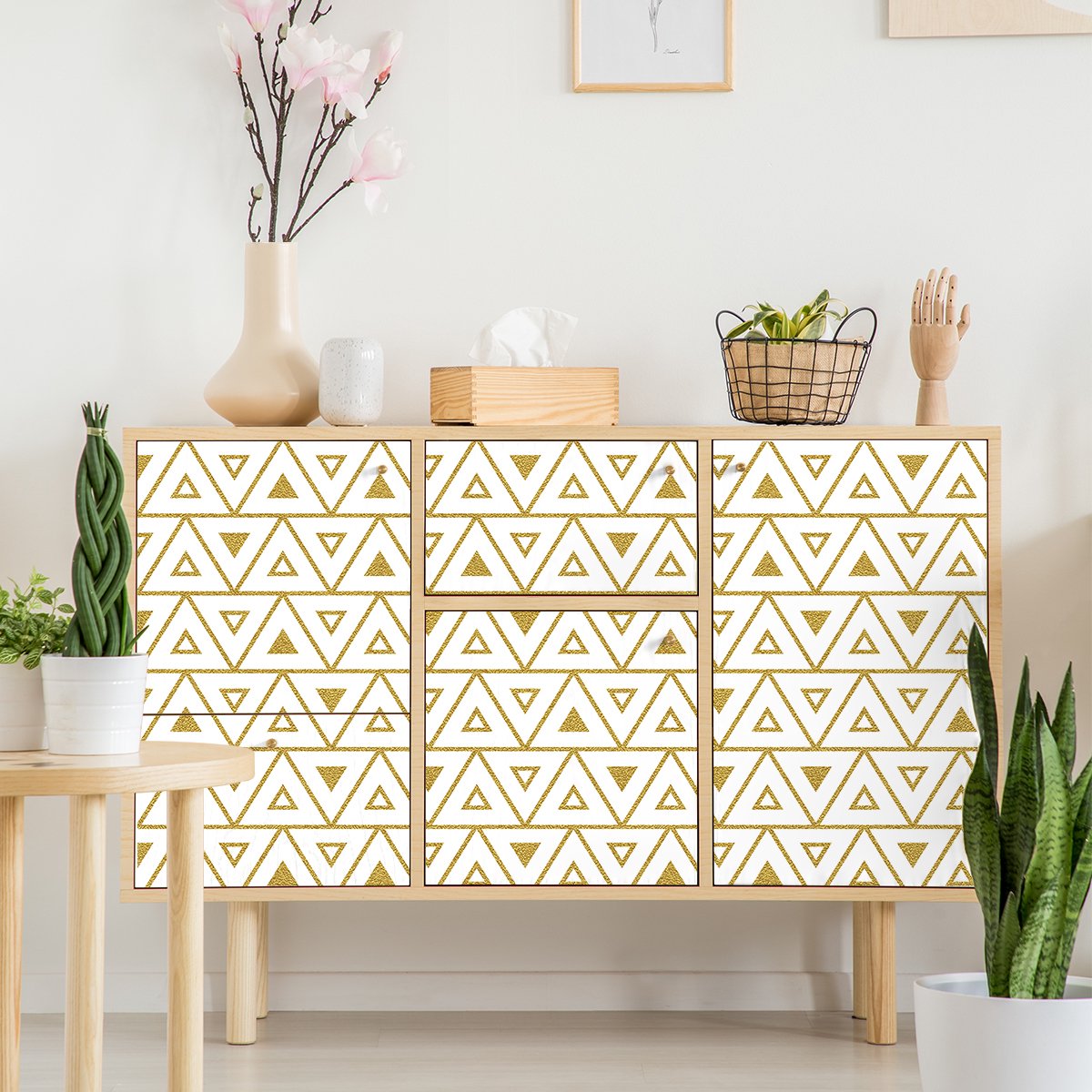 Ambiance Sticker Scandinavische meubelsticker marineblauw 60 x 90 cm Multi color