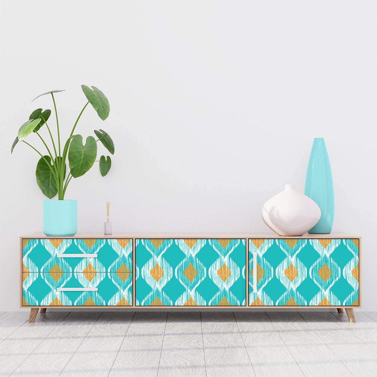 Ambiance Sticker Etnische meubelsticker Awah 40 x 60 cm Multi color