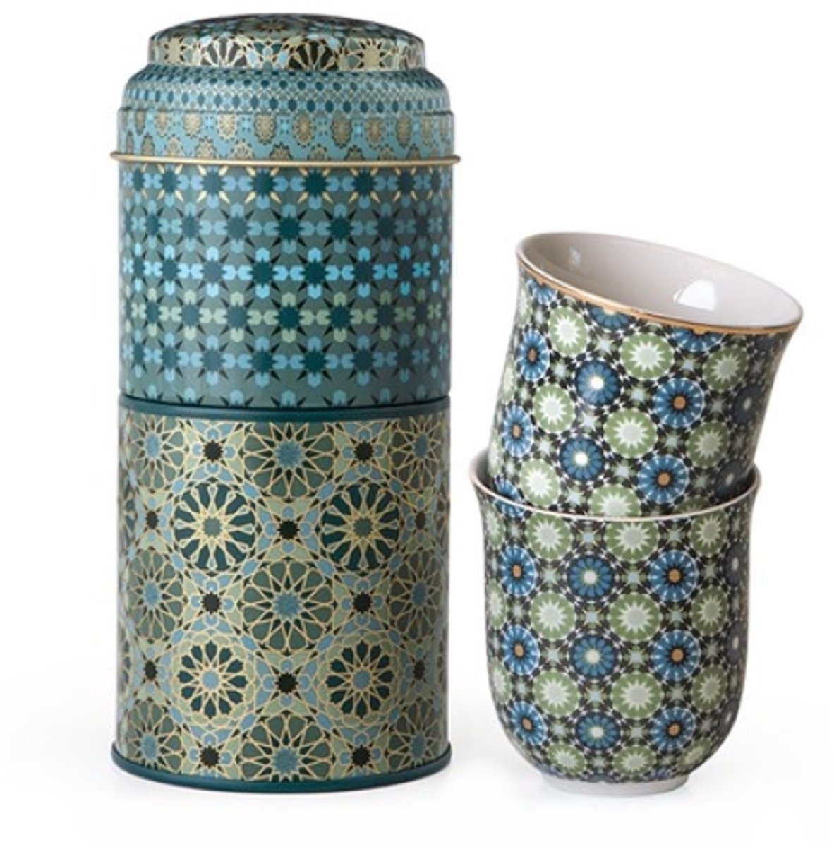 Images d'Orient Andalusia - set van 2 kopjes 90 ml in fraai geschenkblik - Cadeauset