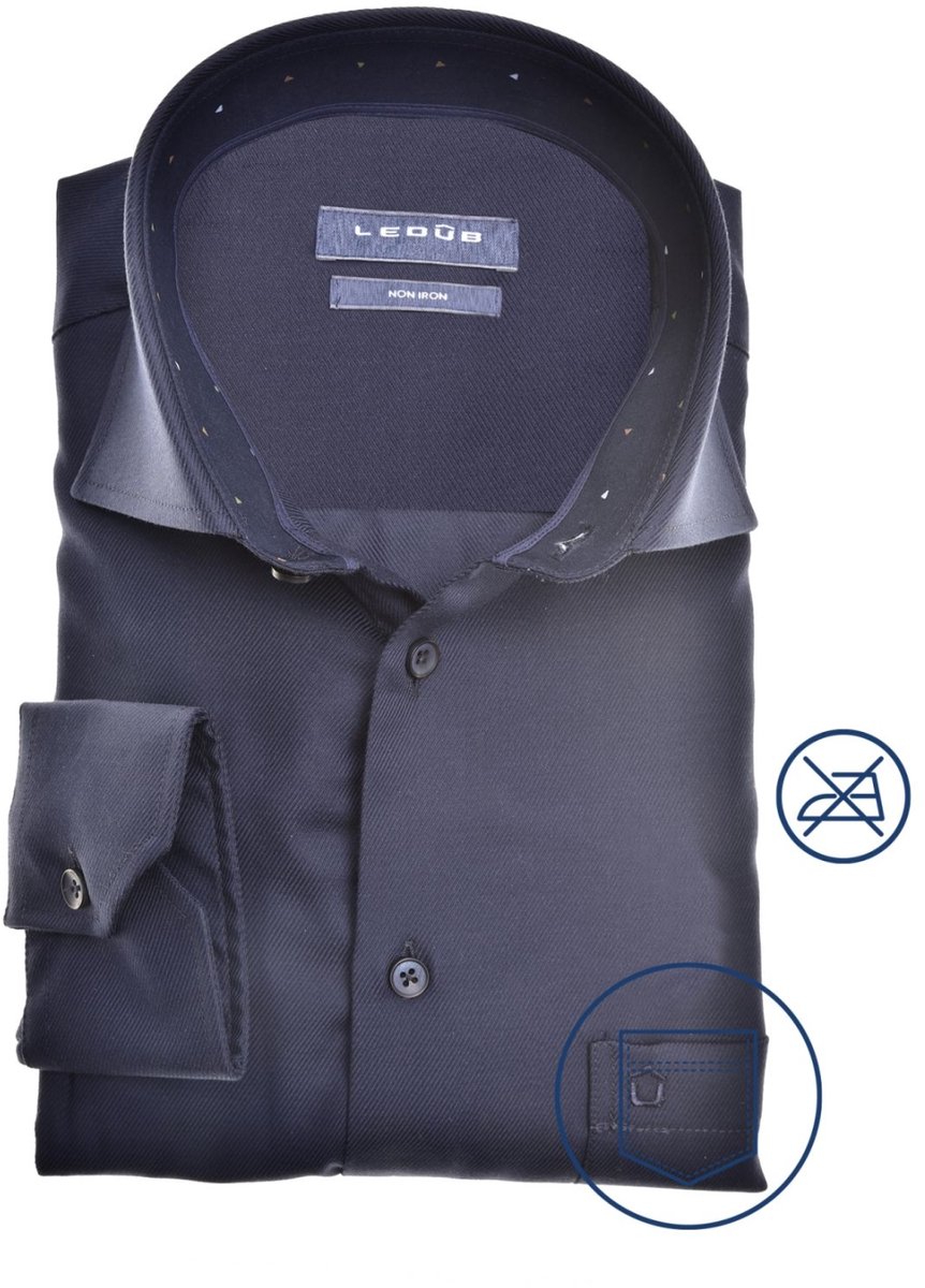 Ledûb modern fit donkerblauw
