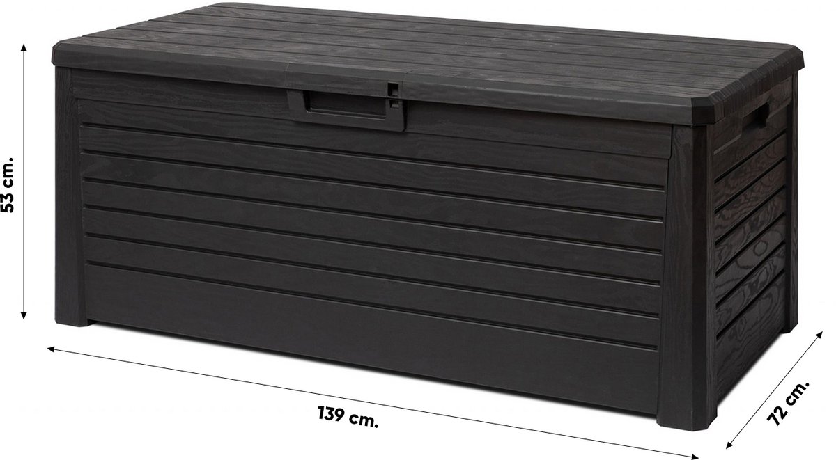 Toomax Florida opbergbox 550 liter - donker grijs