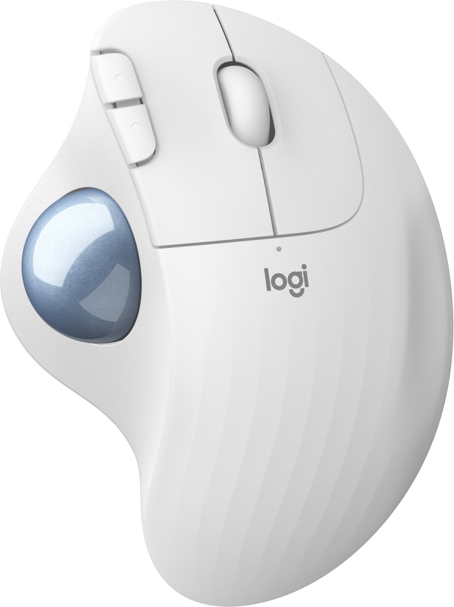 Logitech M575 ERGO Draadloze Trackball Muis Wit
