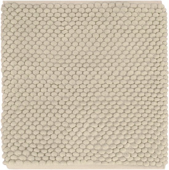 Dutch House Tapis de bidet Caorel - 60x60cm - Sable - Tapis de toilette - Badmat