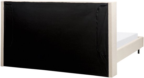 VILETTE - Lit double - Beige - 180 x 200 cm - Bouclé