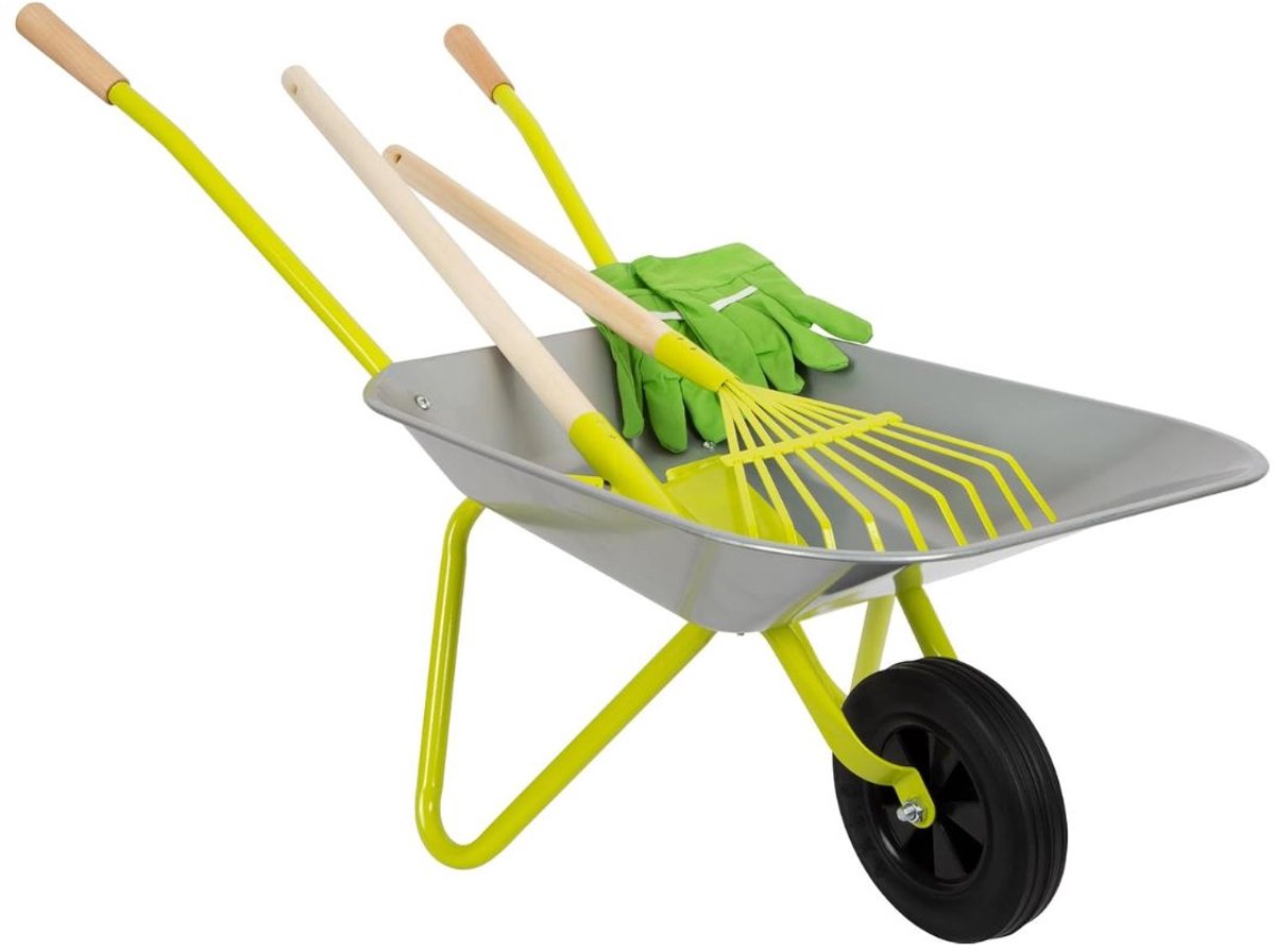 Zylo® Kruiwagen Kind - Kruiwagen Speelgoed - Tuingereedschap Kind - 79x36x50cm - Veelkleurig