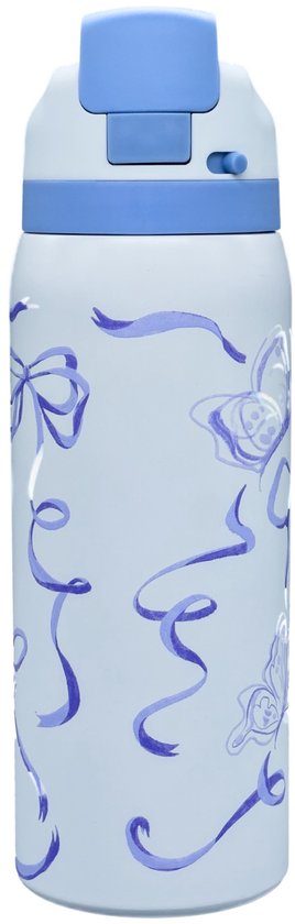 Geïsoleerde waterfles, 3,8 liter, marineblauw, met antislip