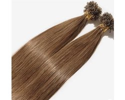 LUXEXTEND Keratine Haar Extensions #4 | U Tip | 30 CM | 100 Stuks | 100 gram | Human Hair | Remy Sorted & Double Drawn | Extensions Bruin | Echt Haar | Haarstuk | Wax Extensions | Haarverlenging