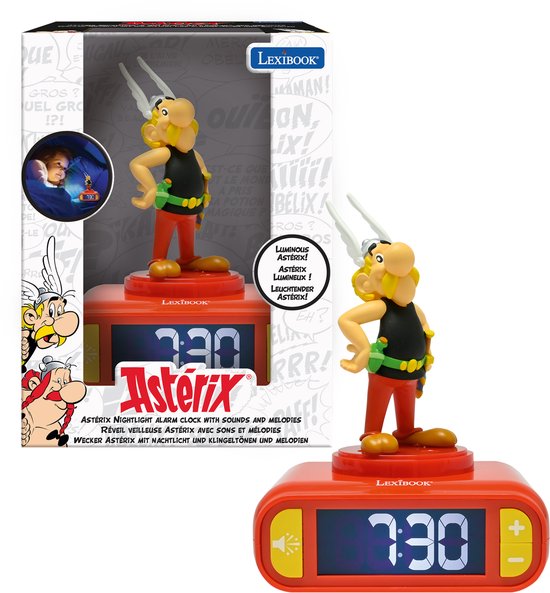 Asterix Nachtlampje Wekker met geluiden van Merkloos — afbeelding 4