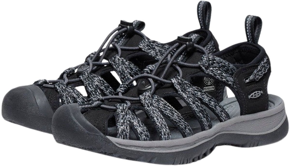 Keen Whisper Dames Wandelsandalen /Steel Polyester K1028815 Zwart