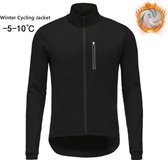 2024 Winter Wielerjas - Warm Fleece Thermisch Bike Jack voor Buiten - Weerbestendig en Winddicht MTB Fiets Jersey (maat L) - Fietskleding, Winterjack, Outdoor Fietsjack
