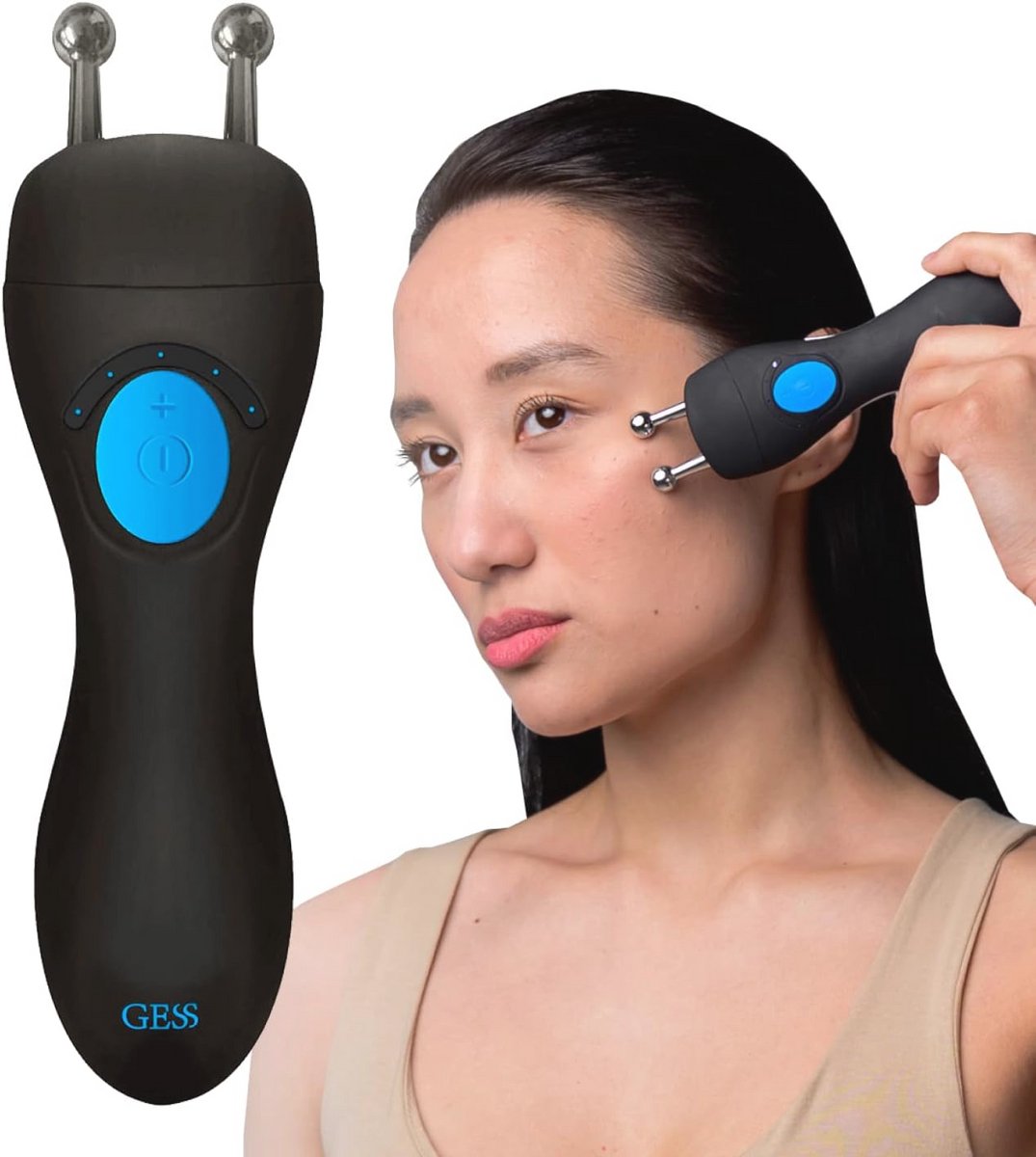 Apparaat voor microstroomtherapie en rolmassage – Anti-aging, huidverzorging en facelift