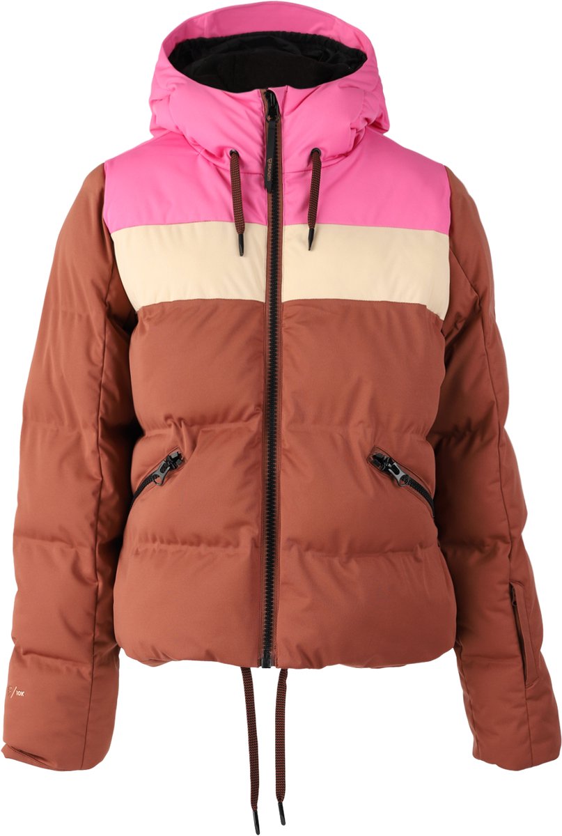 Brunotti Niagona Dames Puffer Ski Jas Bruin