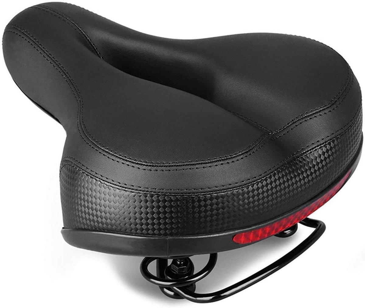 Comfortabel Fietszadel voor Dames en Heren - Ergonomisch Design voor Mountainbike en Racefiets - Uniseks met Reflecterende Strepen - Beschikbaar in Meerdere Kleuren