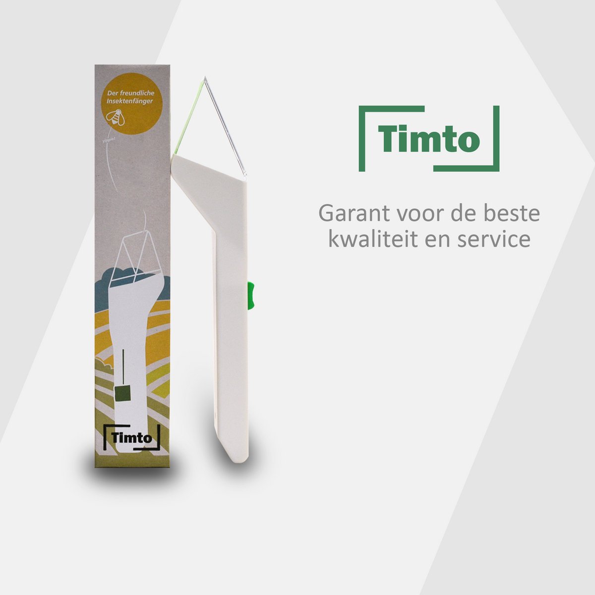 Timto Insectenvanger - Spinnenvanger - Vliegenvanger - Insectenpotje voor kinderen - Insectenkijker - Spinnen verjager - Wespenval - Wespenverjager - Duurzaam - Snapy - Voor Binnen - Wespen - Vlieg - Lange Steel - Insectendoos - Insectenzuiger — afbeelding 8