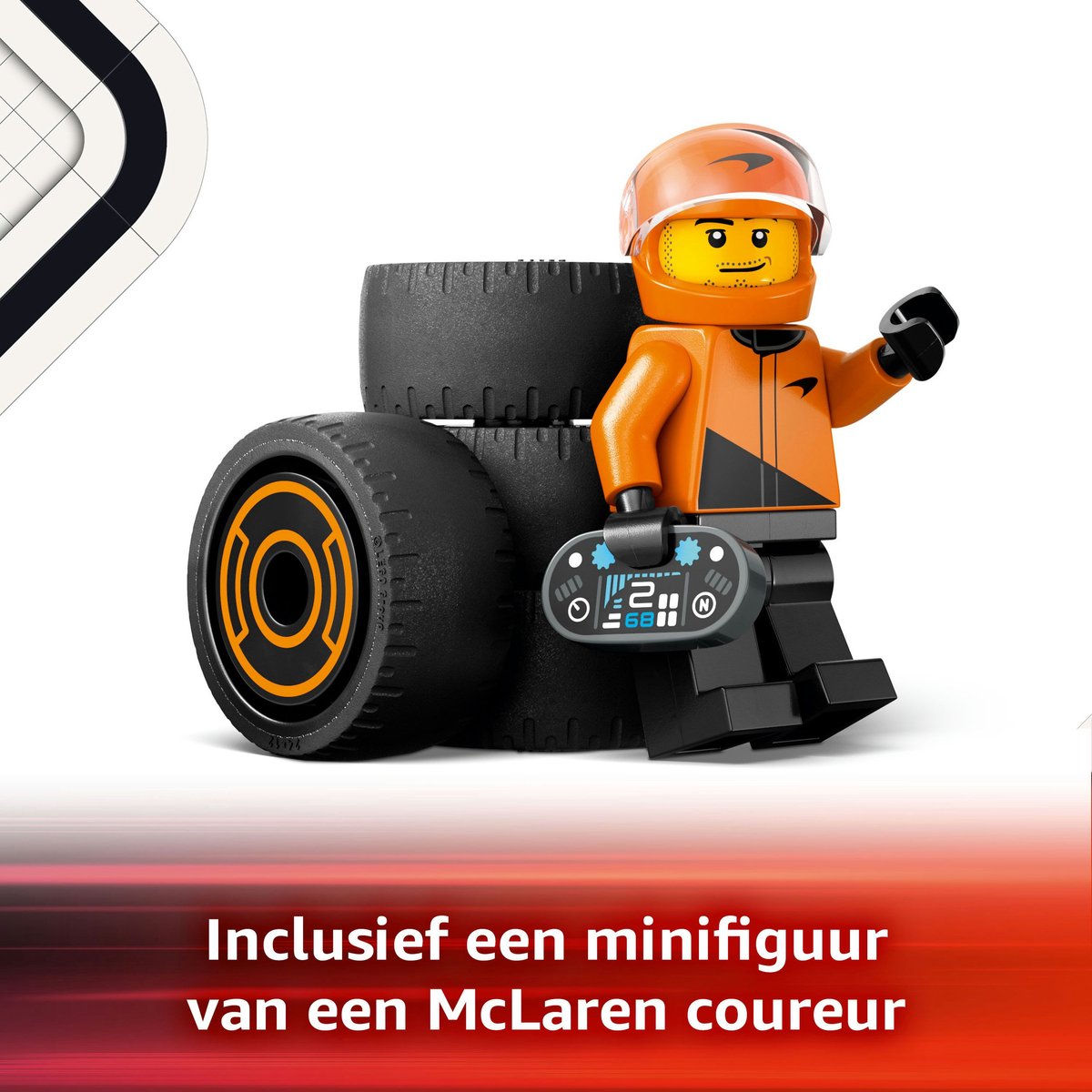 LEGO City - F1 coureur met McLaren racewagen Constructiespeelgoed thumbnail 3