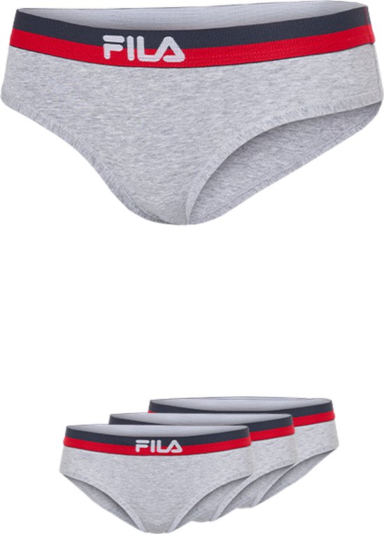 Slip Fila Urban Slip à ceinture colorée - Taille XS - Lot de 3 - Grijs