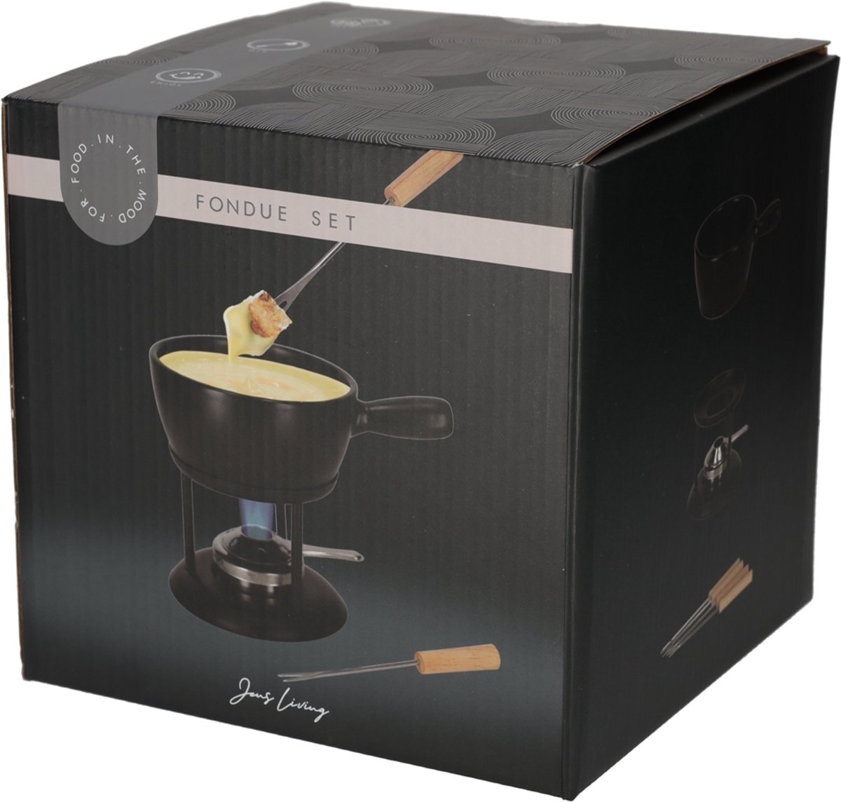 JENS Living Fondue Set Zwart Large – foto 5