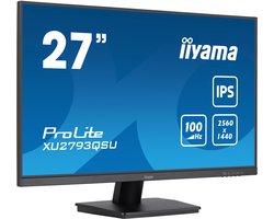 iiyama ProLite XU2793QSU-B7 - 27 inch - QHD - IPS - USB-Hub (2x)