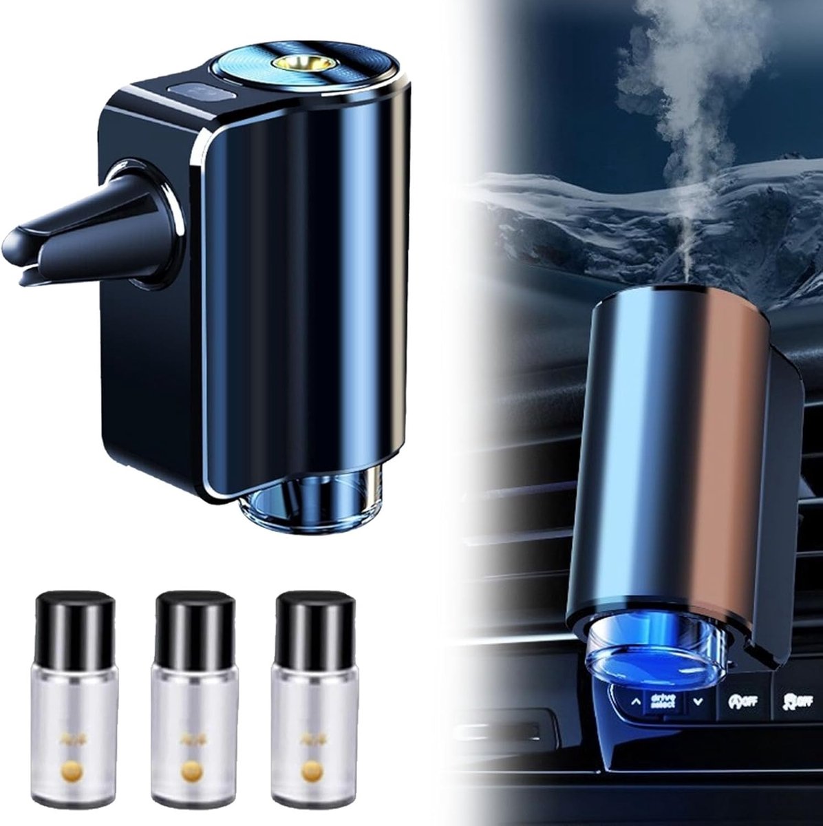 Slimme Auto Luchtverfrisser met Drie Verstelbare Instellingen - Ultraprecisie Aroma Diffuser voor Auto