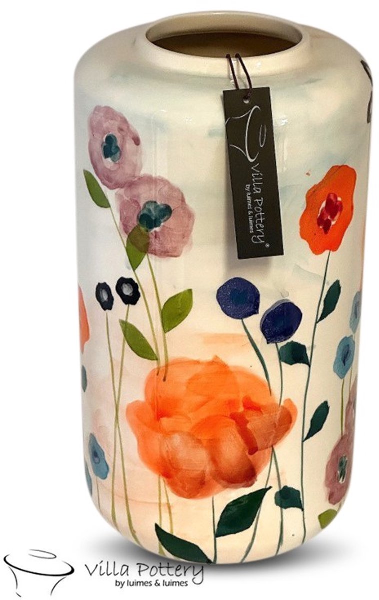 Vaas - Villa Pottery - Decoratie - Woondecoratie - Keramiek - Lillibet 6 MIX Flowers
