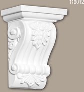Console 119012 Profhome Élement décorative style ionique blanc