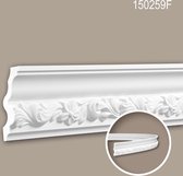 Kroonlijst 150259F Profhome Lijstwerk flexibele lijst Sierlijst rococo barok stijl wit 2 m