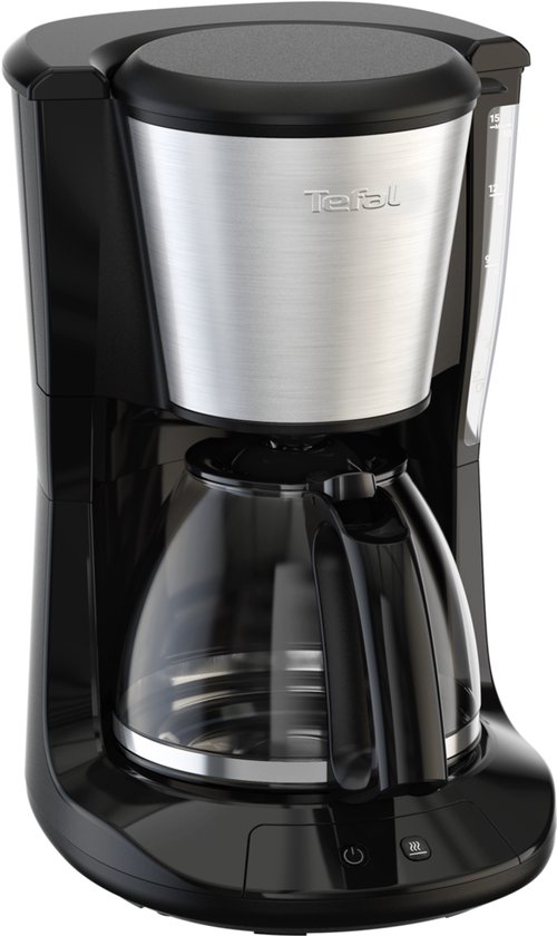 Tefal Subito CM5S1D - Filter koffiezetapparaat - 1.25L - Herbruikbaar filter - 15 Kopjes - Optionele Warmhoudfunctie - Modern Design - RVS