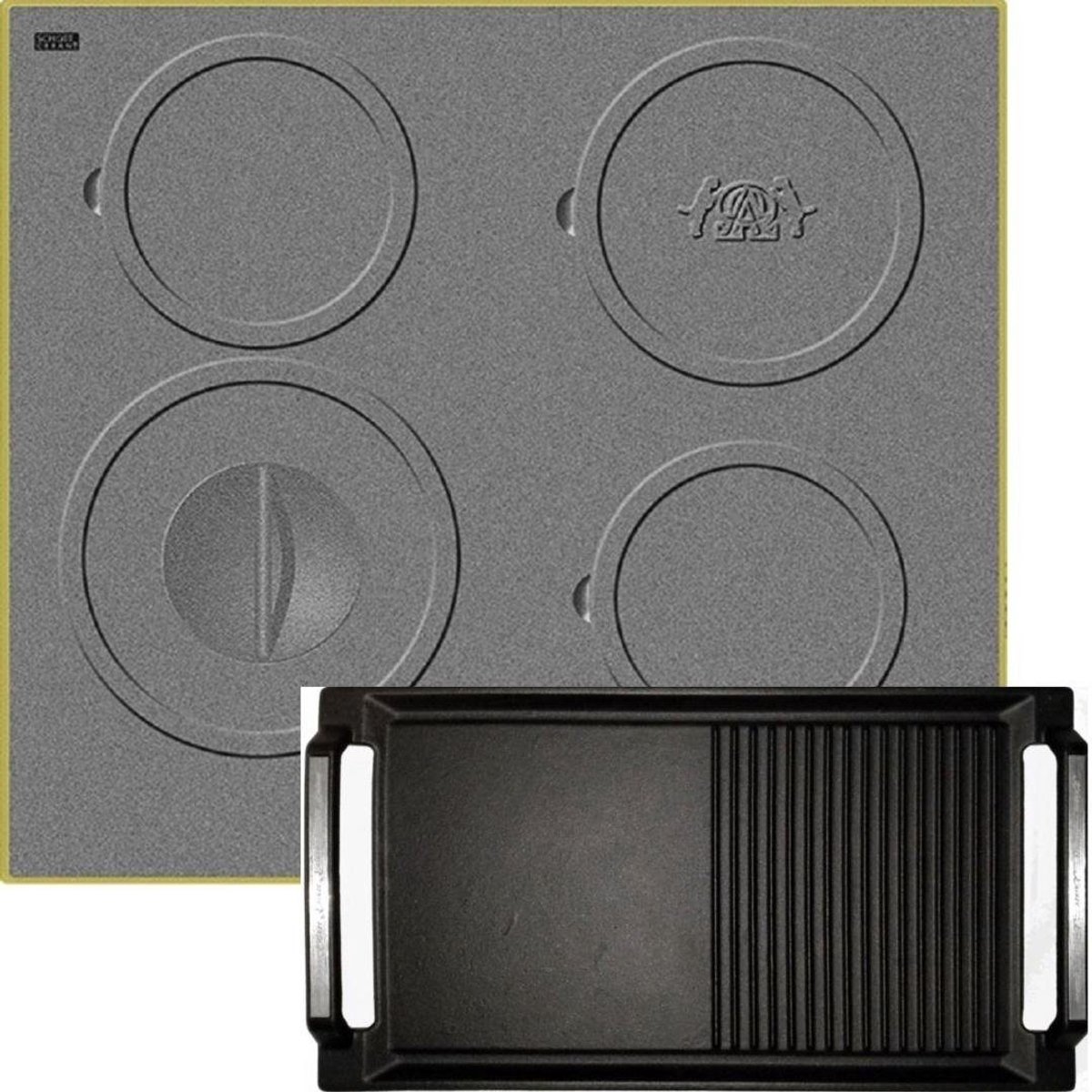 KAISER KCT 6705 RI Herd+Grillplaat,Inductiekookplaat, 60 cm, 4 kookzones, gietijzeren kookplaatdesign